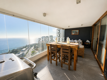 Costa de Montemar. Departamento en exclusivo edificio. Amoblado.