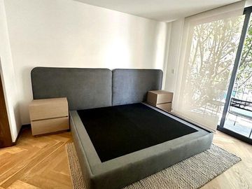Departamento en renta amueblado en la Roma Norte con balcones