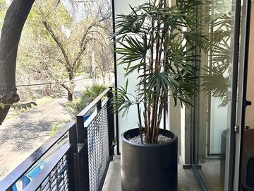Departamento en renta amueblado en la Roma Norte con balcones