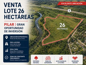 VENTA LOTE 26 HAS PILAR OPORTUNIDAD INVERSION