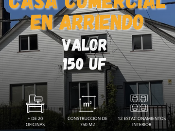 SE ARRIENDA CASA PARA USO COMERCIAL EN PUERTO MONTT