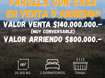 VENTA O ARRIENDO DE PARCELA DE 23000 METROS CUADRADOS