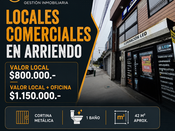 SE ARRIENDAN 2 LOCALES COMERCIALES EN PUERTO MONTT