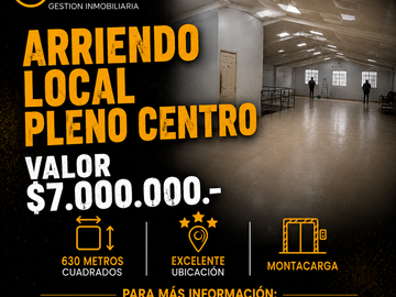 GRAN ESPACIO COMERCIAL EN PLENO CENTRO DE PUERTO MONTT