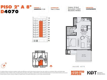 Increible ambiente y medio a estrenar en chacarita EN VENTA.