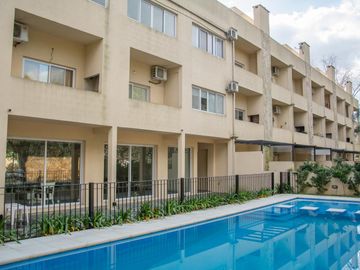 2 amb., Pilar, Complejo Las Campanillas con jardín y parrilla