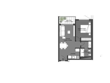 Venta departamento 1 dormitorio con balcón Nuestra Señora de Lourdes, Rosario