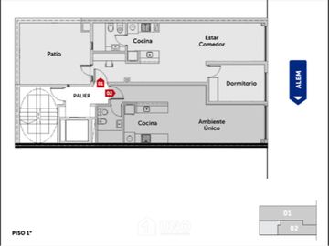 DEPARTAMENTO EN VENTA MONOAMBIENTE BARRIO MARTIN