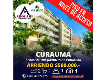 CURAUMA / JARDINES DE CURAUMA / DEPTO 2D 1B 1E 1B NIVEL ACCESO