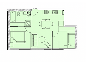 ARRIENDO Departamento (2D+1B). Metro San Alberto Hurtado
