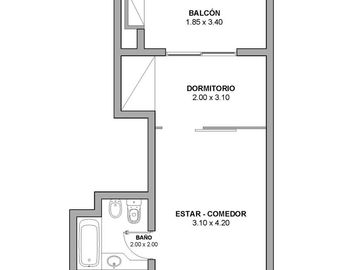 VENTA DEPARTAMENTO 2 AMBIENTES CON BAULERA  Y COCHERA OPCIONAL EN CONSTITUCION/ MONSERRAT