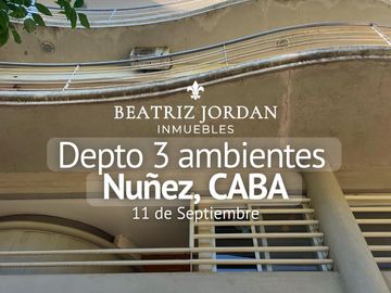 DEPARTAMENTO 3 AMBIENTES EN ALQUILER, NUÑEZ, CABA