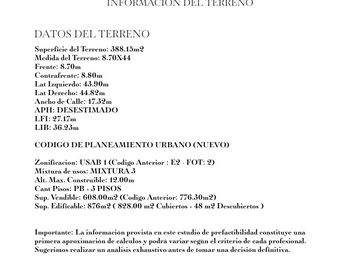 Lote de Terreno en Chacarita |  OTERO 164