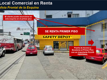 Local Comercial con 1,470 m² en 2 Niveles en Renta sobre  Calzada Vallejo