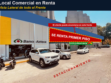 Local Comercial con 1,470 m² en 2 Niveles en Renta sobre  Calzada Vallejo