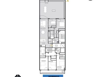 Departameto en venta dos dormitorios con balcon frente Centro Rosario