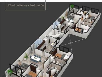 SEMIPISOS DE 4 AMBIENTES A ESTRENAR - EXCELENTE CALIDAD DE CONSTRUCCION