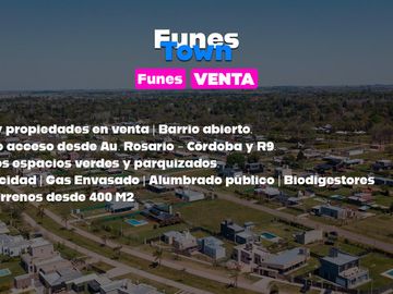 Lote de 867m2  en Funes Town Escriturado