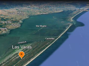 Reserva territorial costera en venta frente al Océano Pacífico,  Oaxaca