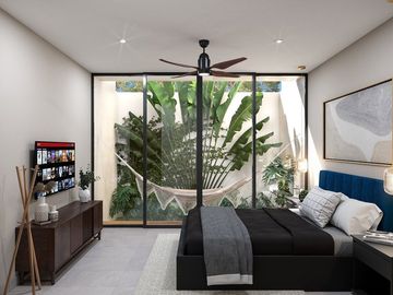 DEPARTAMENTO EN VENTA EN TEMOZON NORTE, MERIDA AMUEBLADO Y CON AMENIDADES