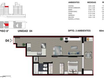 Departamento en venta monoambiente con patio - Rosario Martin