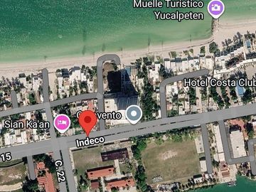 Terreno con Costruccion sobre avenida y 2 esquinas playa