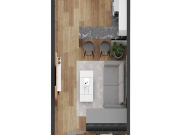 Monoambiente a estrenar Villa Urquiza.