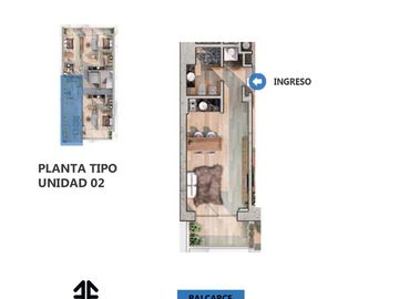 Departamento monoambiente en venta Centro Rosario