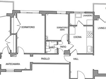 Departamento en venta 4 Ambientes con 3 Dormitorios | 8° Piso, Muy Luminoso | Av. Rivadavia, Flores.