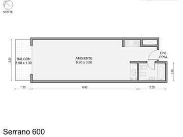 Venta Departamento Monoambiente Villa Crespo