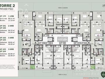 Departamento 3 amb con balcón a laguna - Hills Residences, Barrio Saint Thomas Chico, Canning