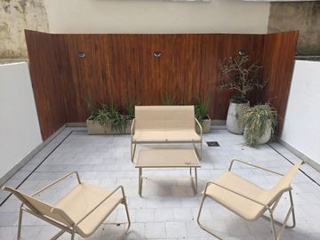 Departamento 1 ambiente con patio