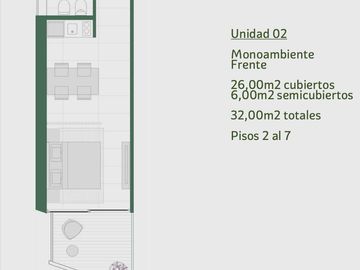 Departamento. MONOAMBIENTE EN VENTA EN PALERMO