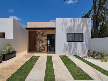 Casa en venta Conkal Merida de una planta con dos habitaciones