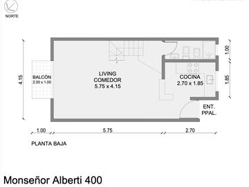 Venta Dúplex 2 ambientes San Isidro - La Calabria