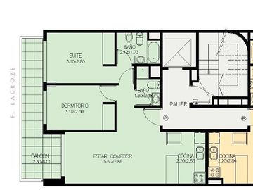 Federico Lacroze 3500, Departamento 3 Ambientes C/Balcón Terraza a estrenar,  Azuri COLEGIALES