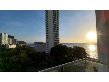 SE VENDE APARTAMENTO DE DOS ALCOBAS CON VISTA LATERAL AL MAR