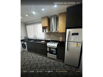 3 AMBIENTES MUY AMPLIO RECICLADO A NUEVO - SANTIAGO DEL ESTERO 2329