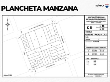 Venta lote Flores 176 m2 - Edificabilidad U.S.A.A.