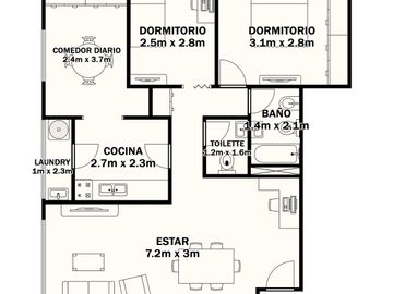 VENTA DEPARTAMENTO 4 AMB COCHERA BAULERA Y TERRAZA