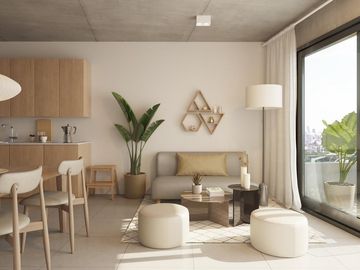 Monoambiente a estrenar con balcon en venta en Villa Gral Mitre
