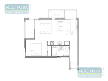 Departamento 2 ambientes a estrenar en Tigre centro – Torres Cardón II