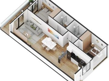 Venta de departameno 3 ambientes- Villa Urquiza- A estrenar 2027