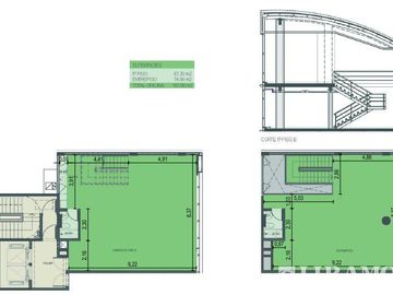 Alquiler de oficina de 180 m2 en Olivos