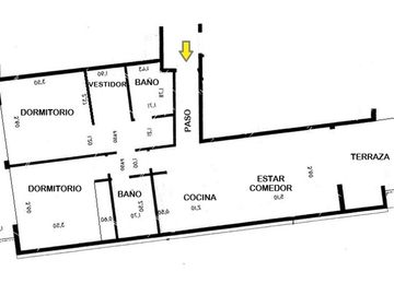 DEPTO EN VENTA PUNTA CHICA-3AMB TERRAZA- COCH CUB
