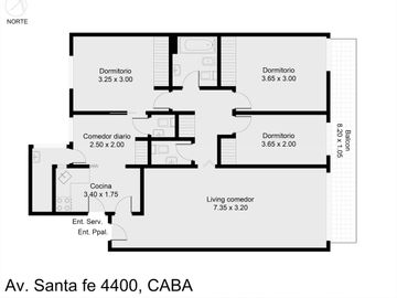 Depto Venta 4 amb con balcon Palermo