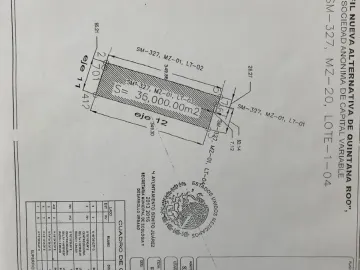 TERRENO EN VENTA EN ALAMOS 2 CANCUN DE 1 A 4 HECTAREAS H80