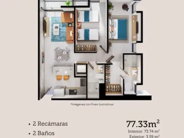 Departamento en venta en Monterrey Centro, Monterrey, Nuevo León