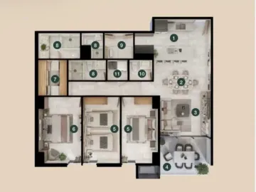 Departamento en venta en Santa Maria, Monterrey, Nuevo León