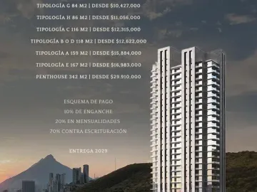 Departamento en venta en Zona Valle Oriente, San Pedro Garza García, Nuevo León